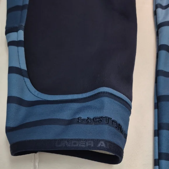 Under Armour 2XL Navy and Orange Fleece Hoodie. - Picture 5 of 15